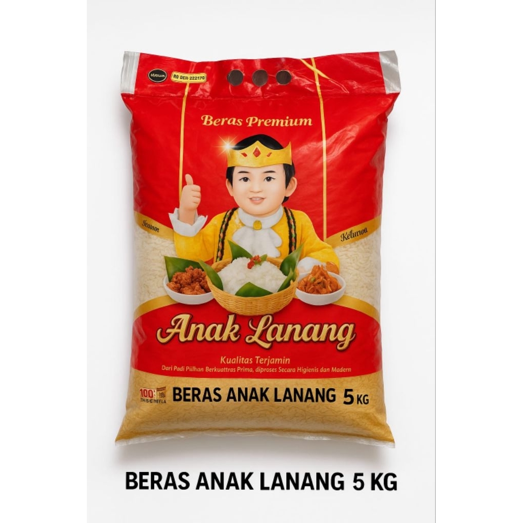 

BERAS ANAK LANANG 5 KG / BERAS PULEN