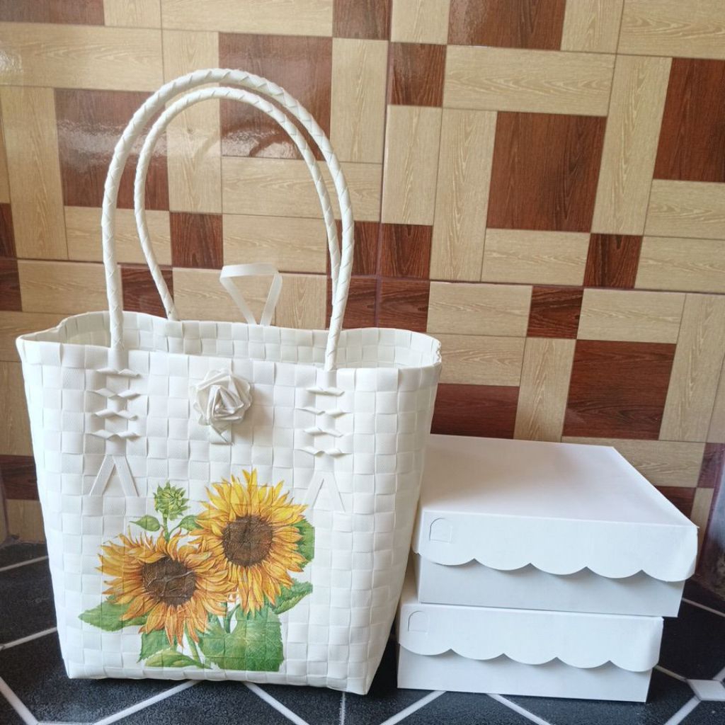 tas anyaman plastik ukuran nasi kotak 20x20 ,tas hajatan ,tas anyaman plastik