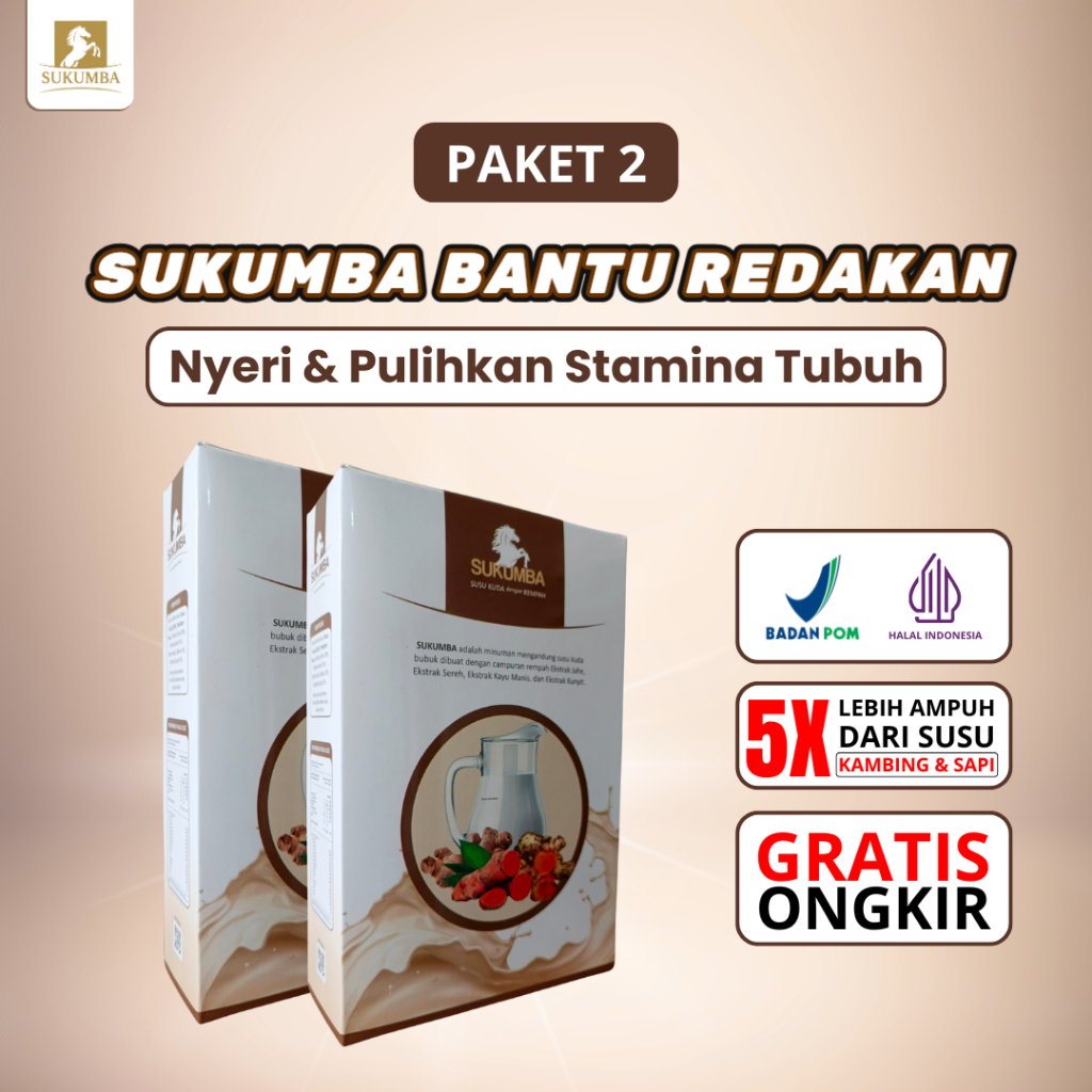 

PAKET 2 BOX SUKUMBA ORIGINAL - SUSU UNTUK PENGOBATAN TULANG DAN SENDI TERBAIK