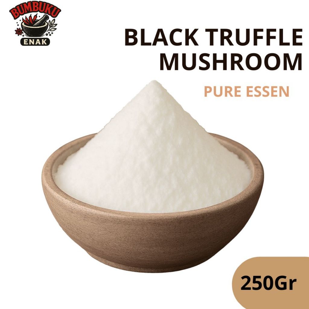 

Bubuk Pure Essen Rasa Black Truffle 250gr – Perisa Premium untuk Masakan, Snack, dan Saus Gourmet