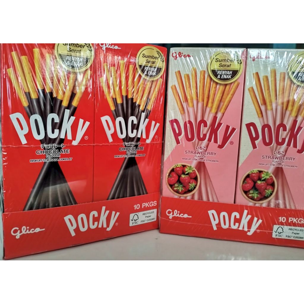

Pocky Glico biskuit stik 1 pak isi 10