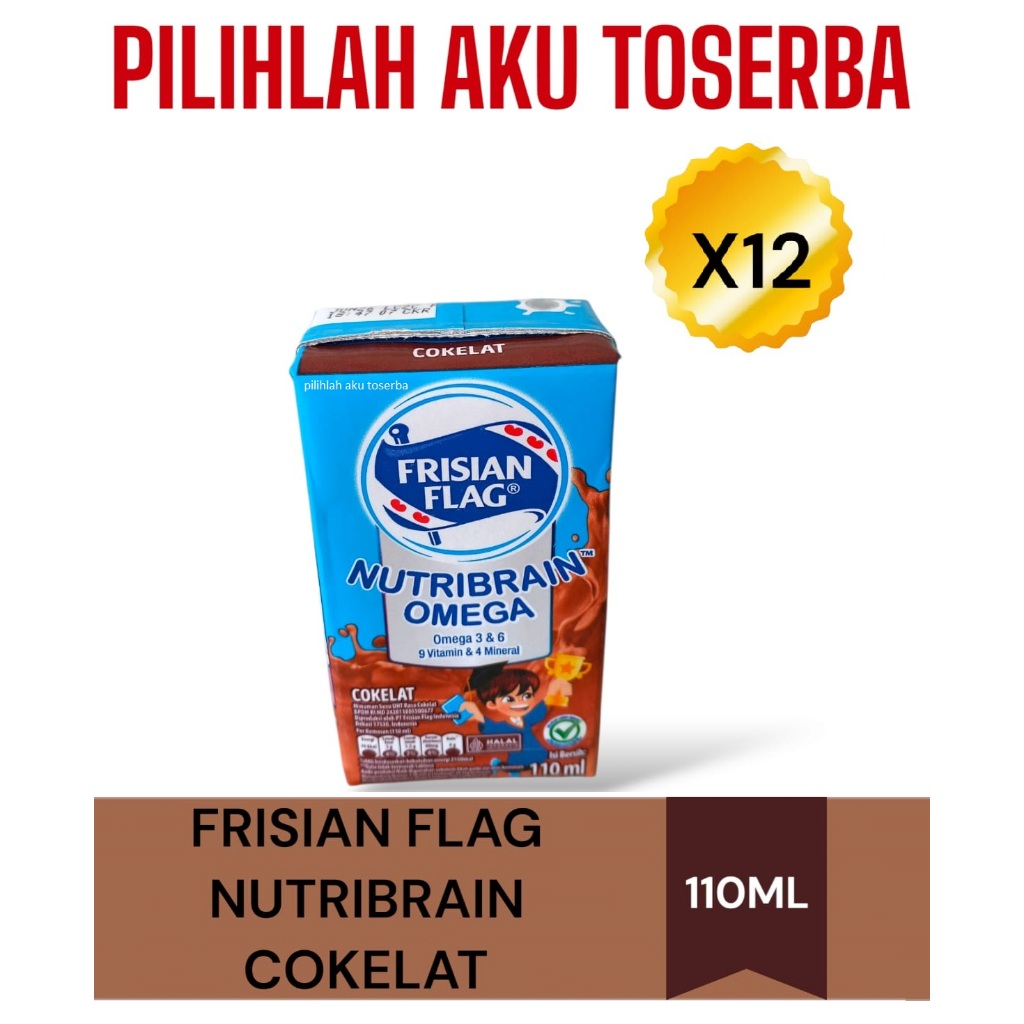 

Susu Frisian Flag NUTRIBRAIN CHOCOLATE 115 ml MENJADI 110 ML - ( HARGA 12 pcs )