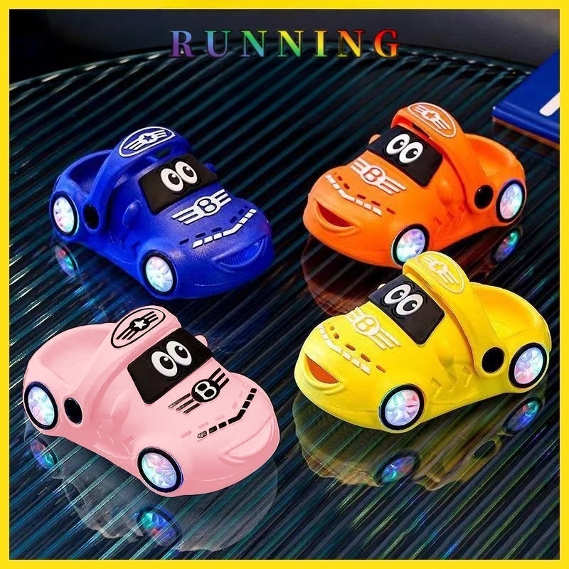 Sandal led Mobil Anak Laki Laki Sandal Mobil Led Anak Sandal Karet Anak Laki Laki Mobil Sandal