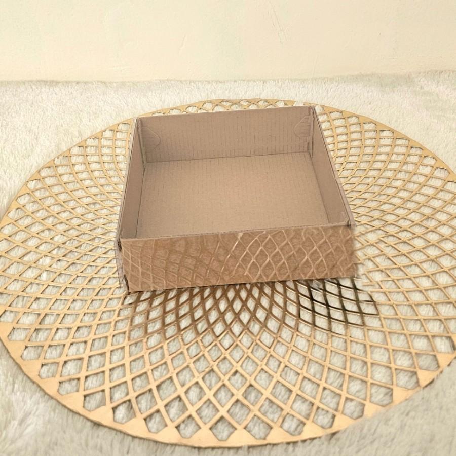 

(10 Pcs)Kotak Mika Puding 15x15x5cm Box Kue Lapis Legit Dus Kemasan Brownies Coklat Potong