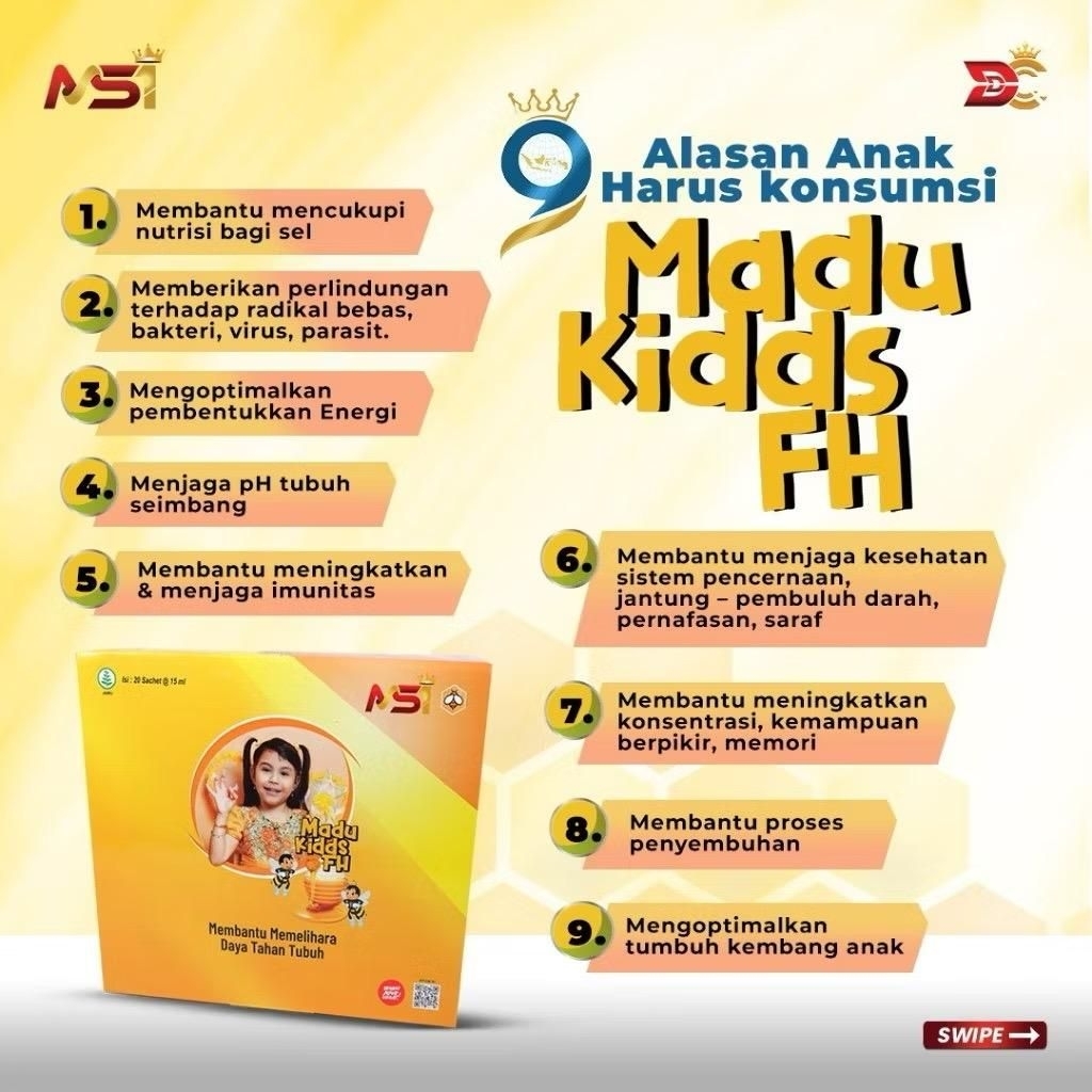 Madu Anak kiddos fh Msi original Bpom