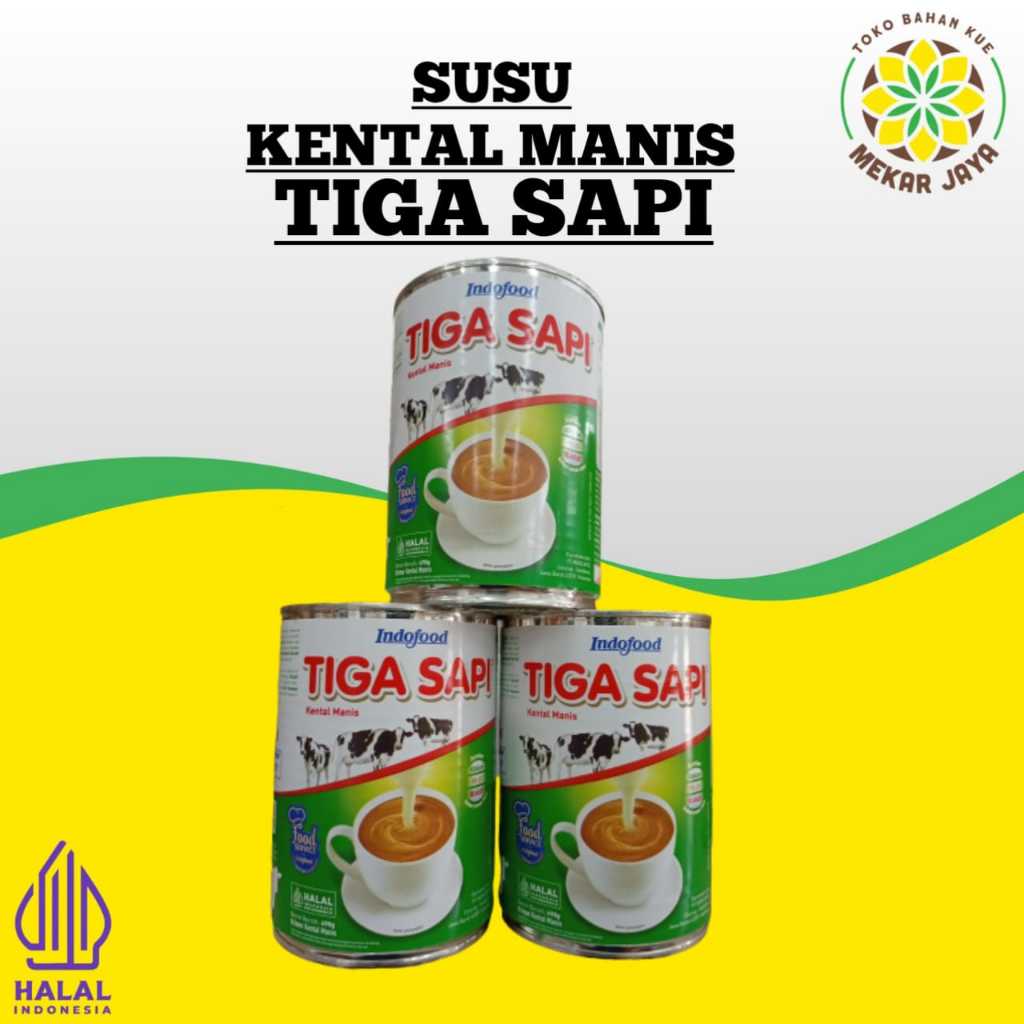 

(SKM) TIGA SAPI/Susu Kental Manis Siga Sapi Putih 490g
