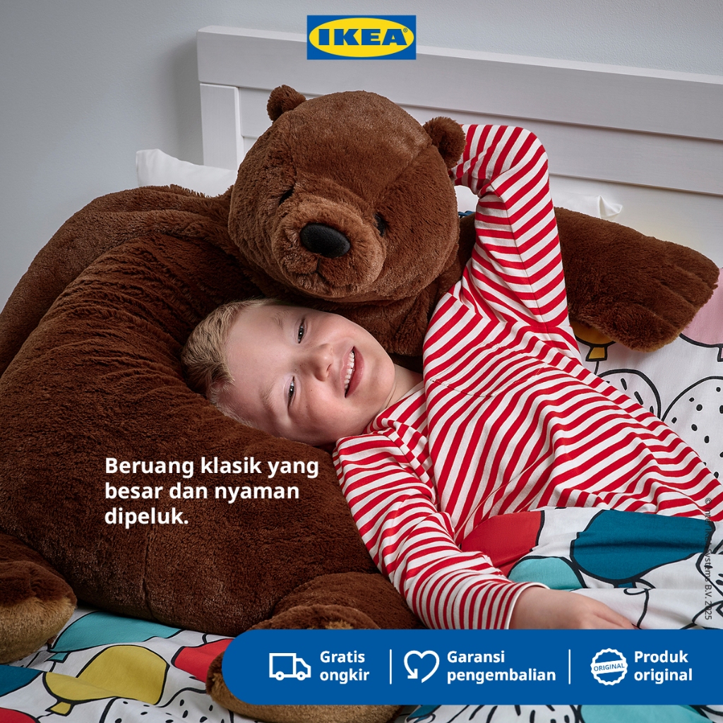 IKEA DJUNGELSKOG Boneka Beruang Cokelat 100cm