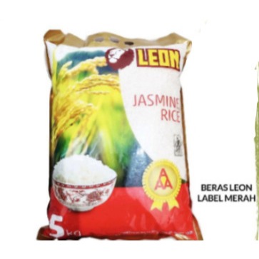 

Leon Thai Jasmine Rice Beras Bangkok Thailand Premium 5kg