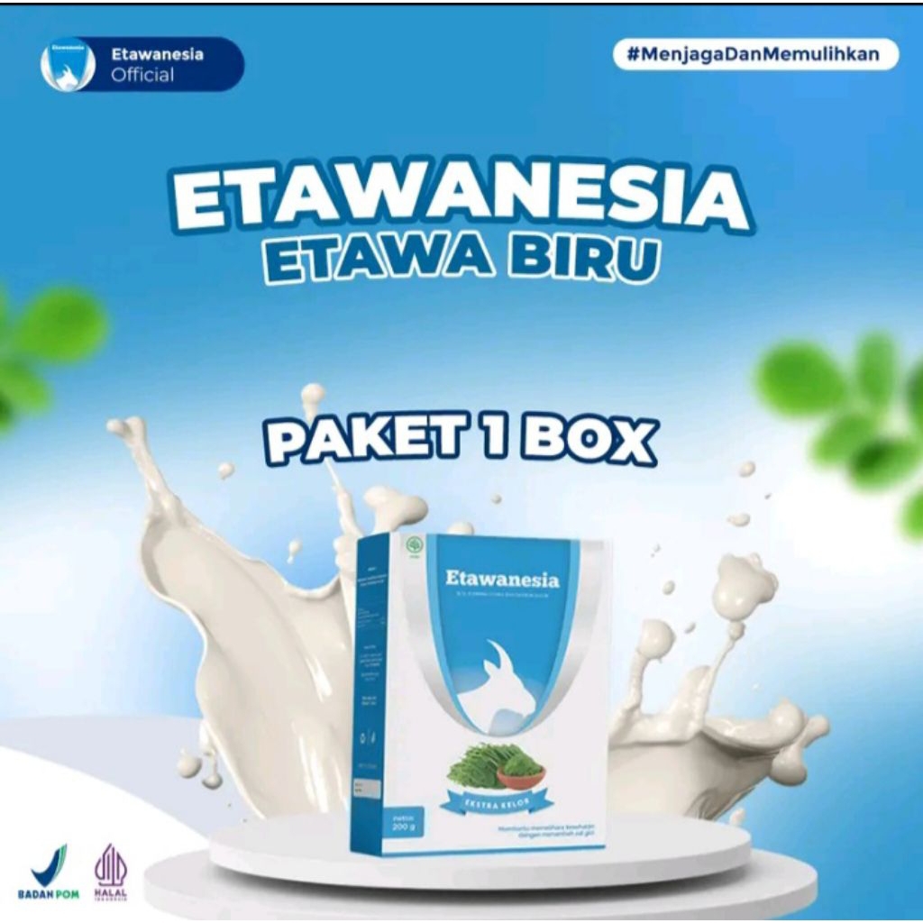 

paket 1 box susu etawanesia susu bubuk kambing atau etawabiru