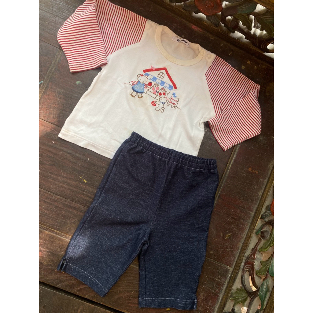 preloved matching set MIKI HOUSE X FAMILIAR