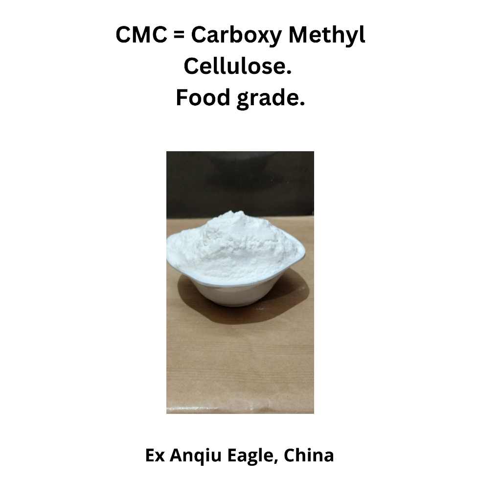 CMC = Carboxy Methyl Cellulose Food grade