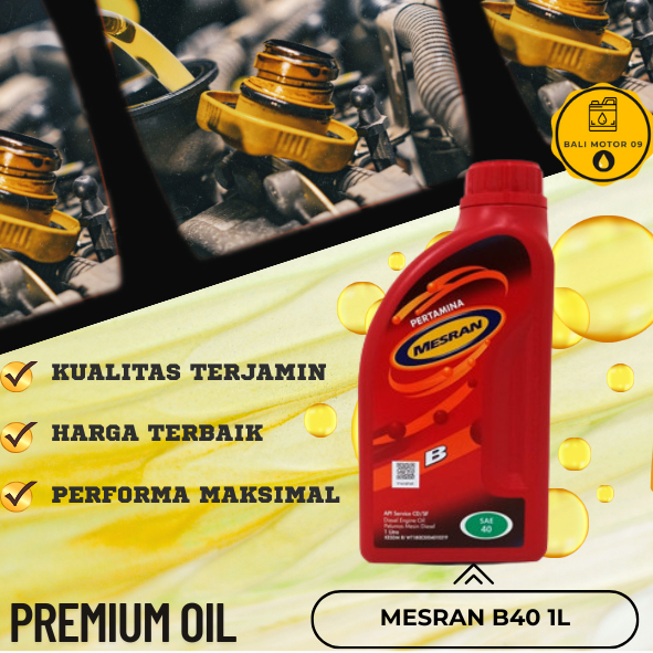 Oli Mesran B40 B 40 1 Liter Oli Pertamina Mesran Super B40 1 Lt Oli Pertamina Mesran Super Diesel 1 