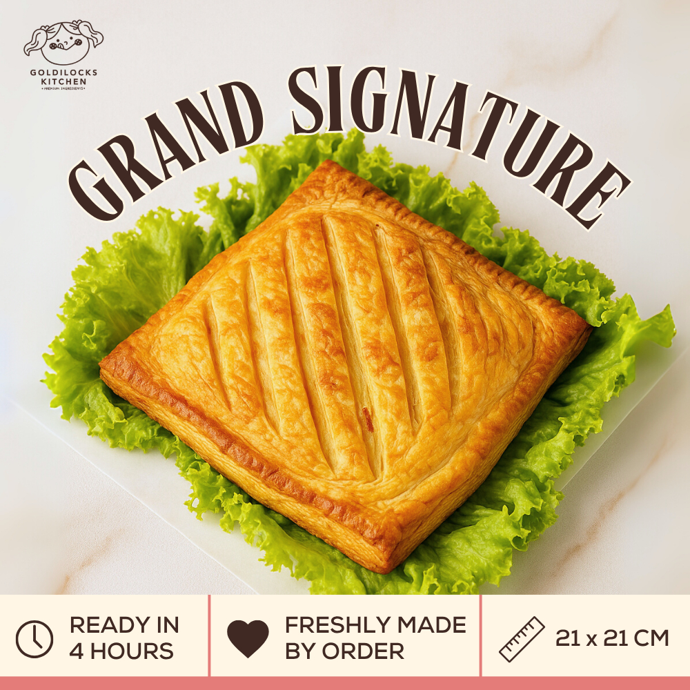 

The Grand Signature - Picnic Roll Salmon en Croute Wellington Savory Birthday Cake Hampers Gift Kue Ulang Tahun Asin