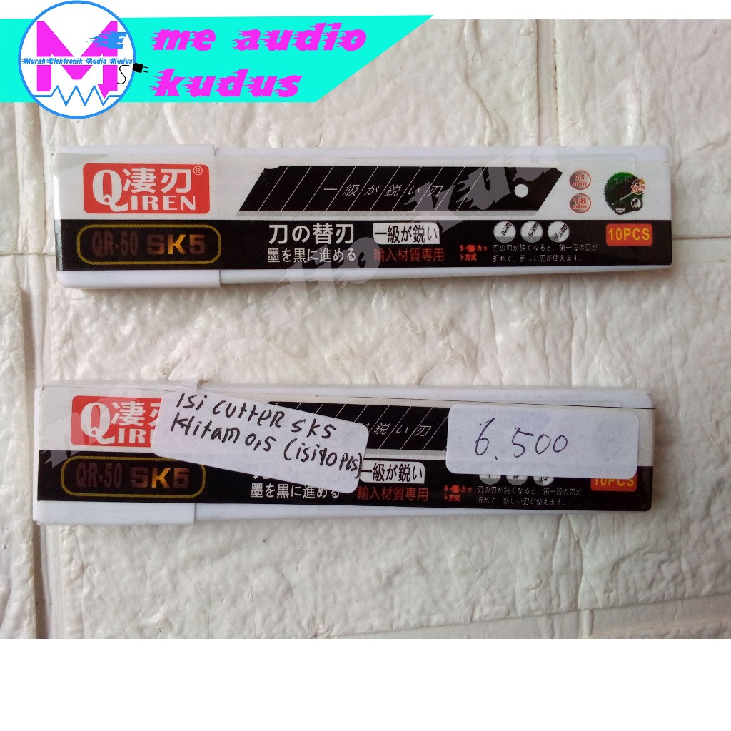 

ISI CUTTER SK5 HITAM 0,5 (ISI 10PCS)