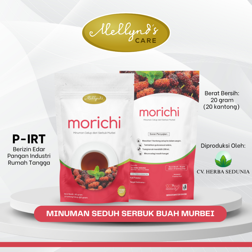 

Morichi Minuman Seduh Serbuk Buah Murbei Mellynd's Care