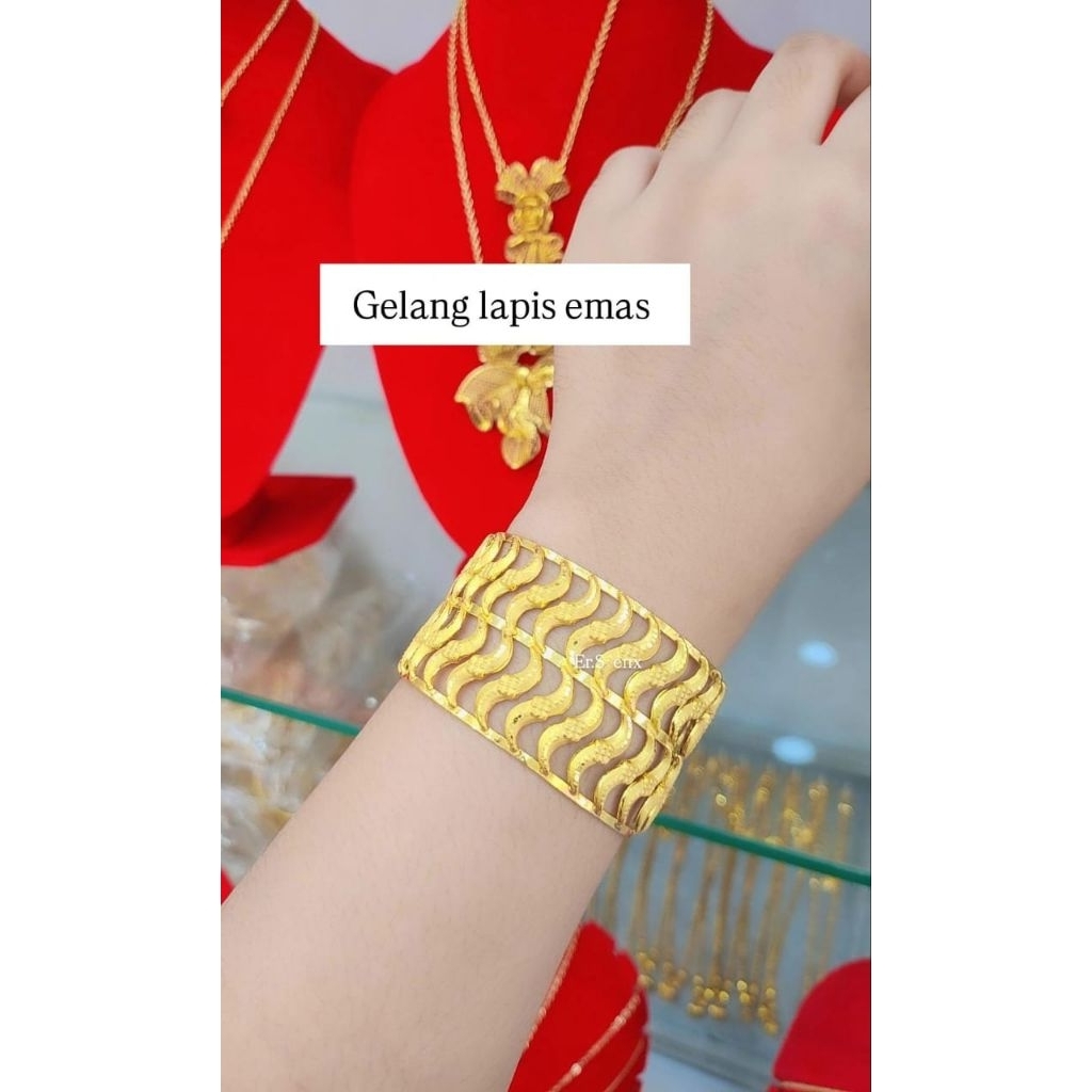 GELANG SULTAN BAHAN LAPIS EMAS
