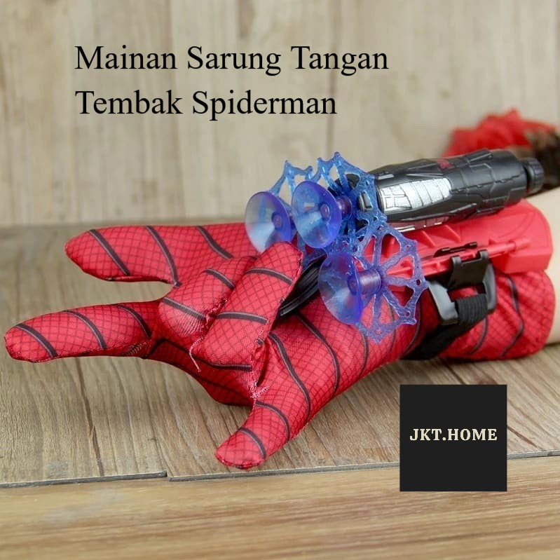 JKT888 Mainan Sarung Tangan Tembak Spiderman/Mainan Spiderman Web Shooter Blaster Shooter