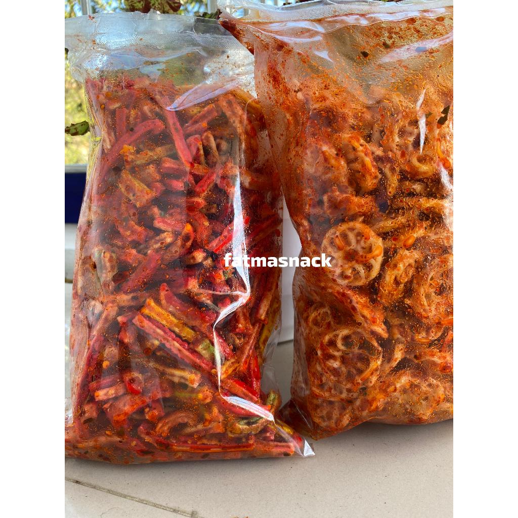 

PAKET HEMAT[BUNDLING 2PCS] SEBLAK KERUPUK JAAT BETON+SEBLAK KERUPUK RAFAEL/MAWAR PEDAS DAUN JERUK