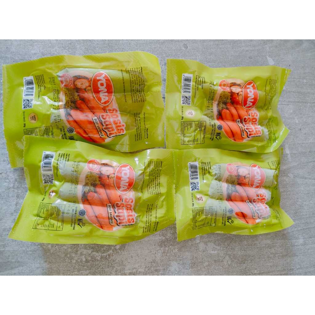 

Sosis Sapi Yona Merah isi 3 pcs berat 80 gram