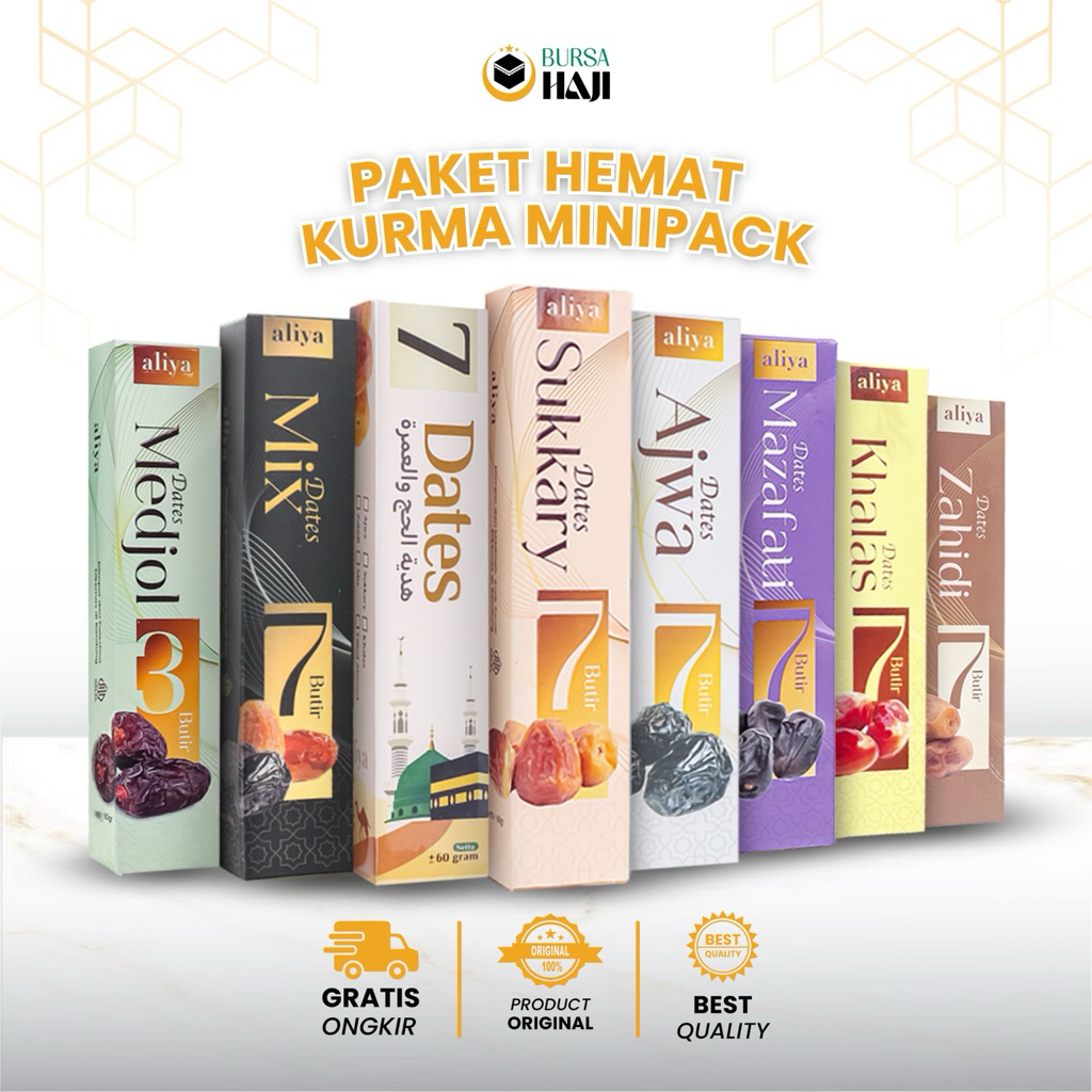

Paket Idul Adha Hemat Kurma Minipack Bundling 12 pcs Premium Korma Nabi Asli Madinah Takjil Puasa Oleh Oleh Haji Umroh