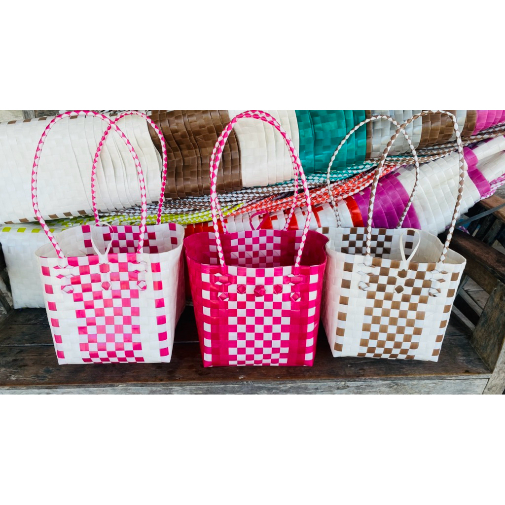 Tas anyaman kotak/tas berkat /tas sembako/tas hampers