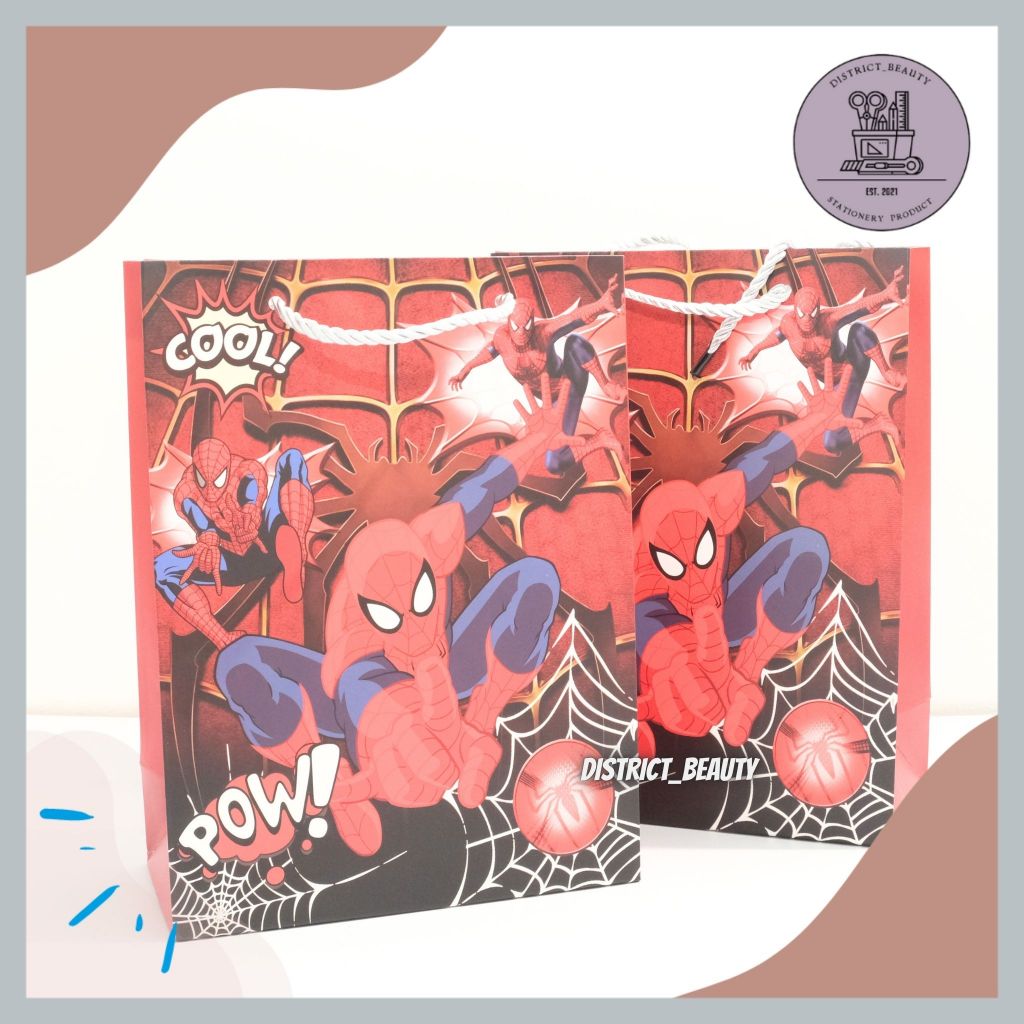 

PAPERBAG SPIDERMAN TAS ULANG TAHUN GOODIE BAG GOODIEBAG PAPER BAG SOUVENIR ULTAH ANAK MOTIF SPIDERMAN MERAH TERMURAH