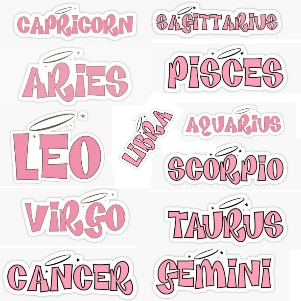 

Sticker zodiac - stiker bintang zodiak anti air
