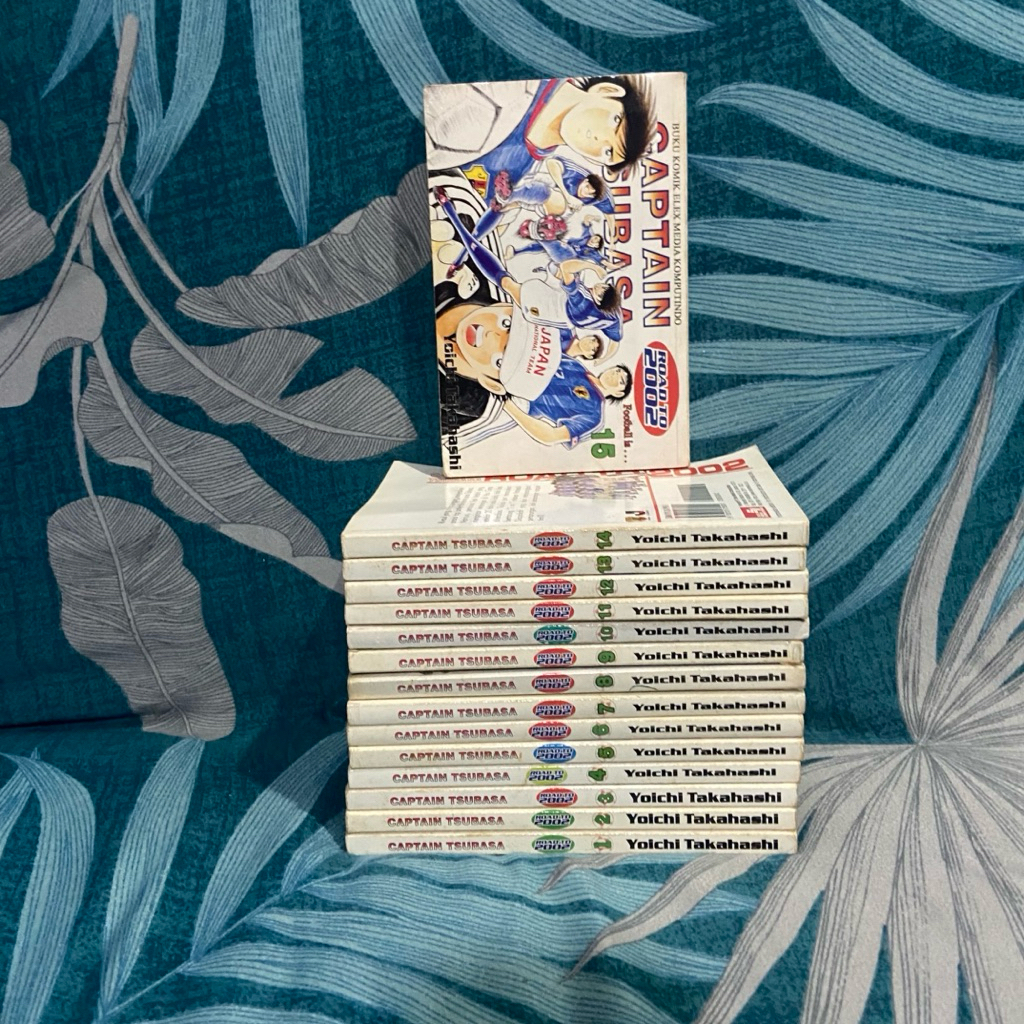 Paket Komik Captain Tsubasa Road To 2002 Vol 1-15 Set Lengkap Tamat