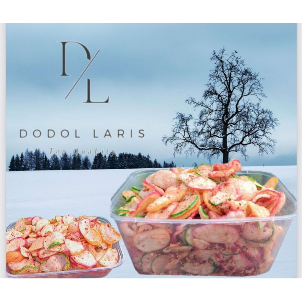 

KRUPUK PEDAS KRUPUK SEBLAK PREMIUM BOX 1000ML PRODUK UMKM