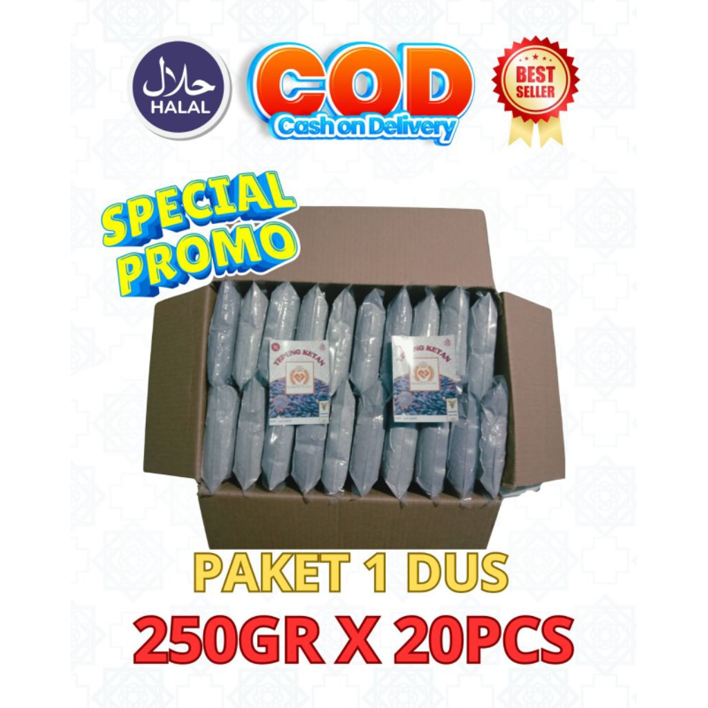 

Baru !! Tepung ketan hitam original paket 1Dus (250x20pcs). kemasan vacum