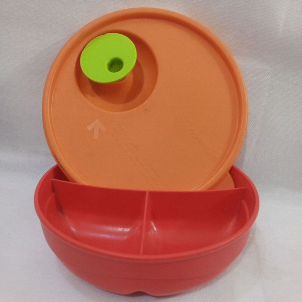 CWL Mini Tempat makan tepak katup sekat Tupperware ORI Second Preloved