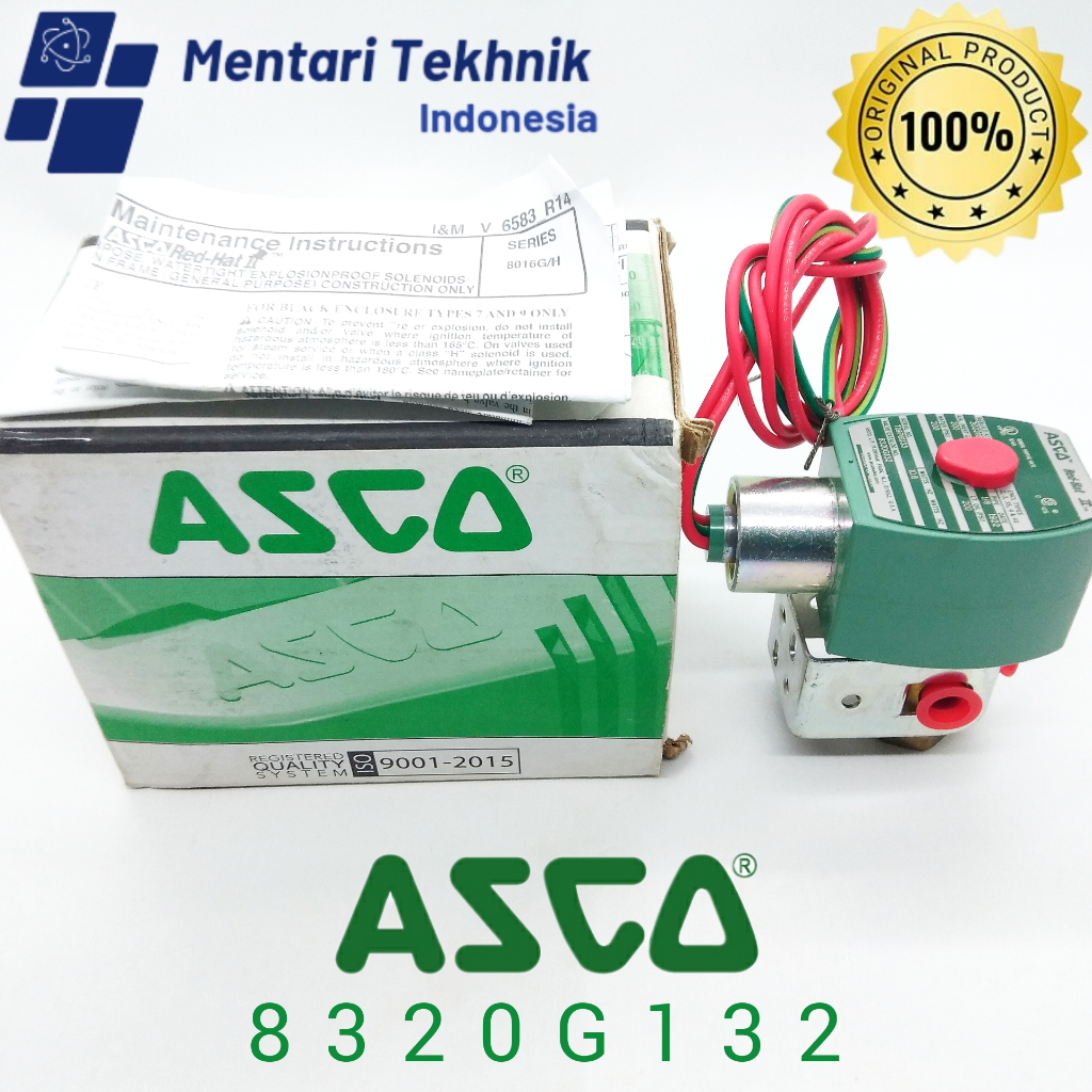 ASCO 8320G132 1/8'' 24VDC Solenoid Valve 3way 1/8 Inch