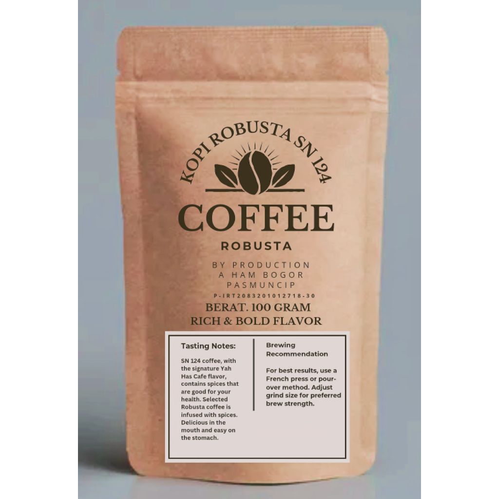 

KOPI BUBUK ROBUSTA CAP SN 124 100 GRAM