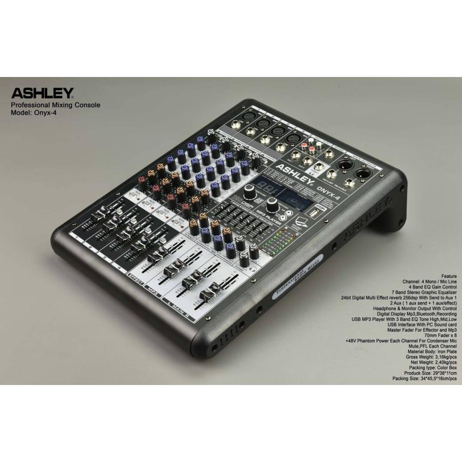 MIXER ASHLEY ONYX-4 mixer ashley onyx4 onyx 4 4CHANNEL BLUETOOTH ORIGINAL