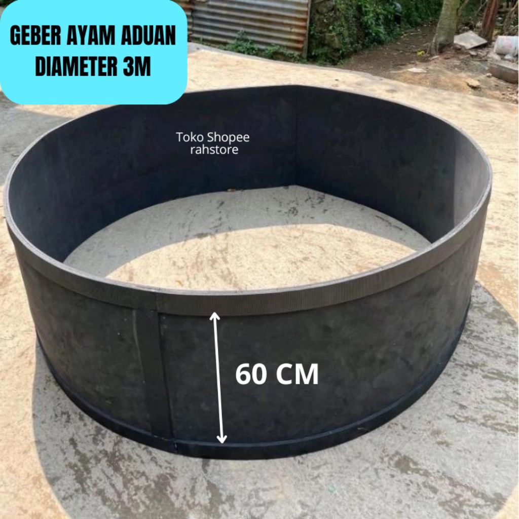 Termurah arena aduan ayam geber/ring ayam panjang 2.5 meter diameter lingkaran 2.5 meter tebal 20 mi