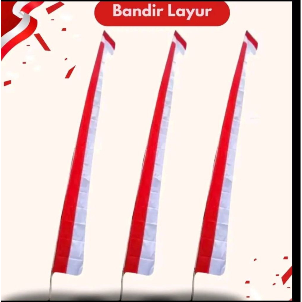 Umbul umbul Layur merah putih