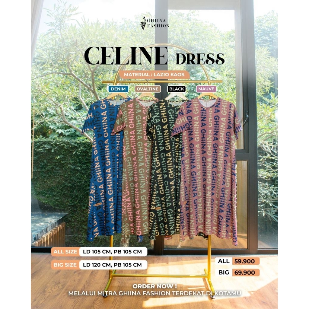 PROMO TEBUS MURAH- DASTER KNIT - CELINE DRESS ORI GHIINA FASHION