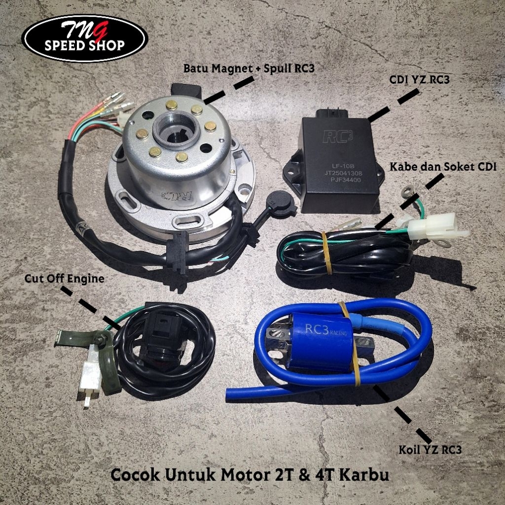 MAGNET PENGAPIAN RACING YZ RC3 RACING SUPRA FIT X 125 UNIVERSAL 1 SET KOMPLIT TERMURAH TERBAGUS HIGH