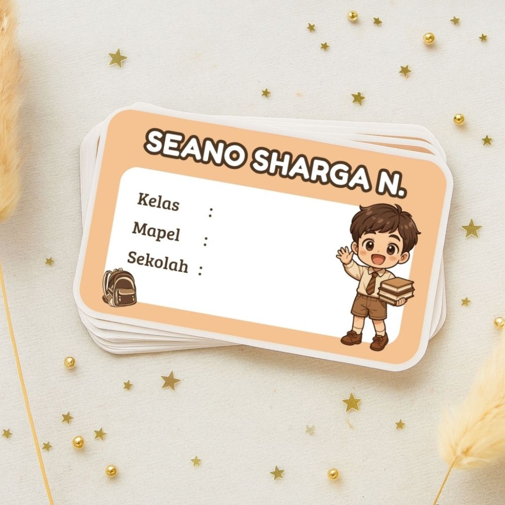

Stiker Nama Buku Isi 33 Versi Anak Laki-Laki - Label Nama Pelajaran - Stiker Label Buku Pelajaran Lucu - Stiker Label Buku Custom Murah - Stiker Buku Tulis Anak Cowok Termurah Laris Best Seller