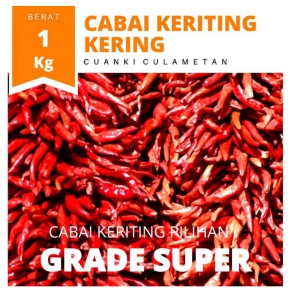 

Cabe/Cabai Rawit Kering 1kg