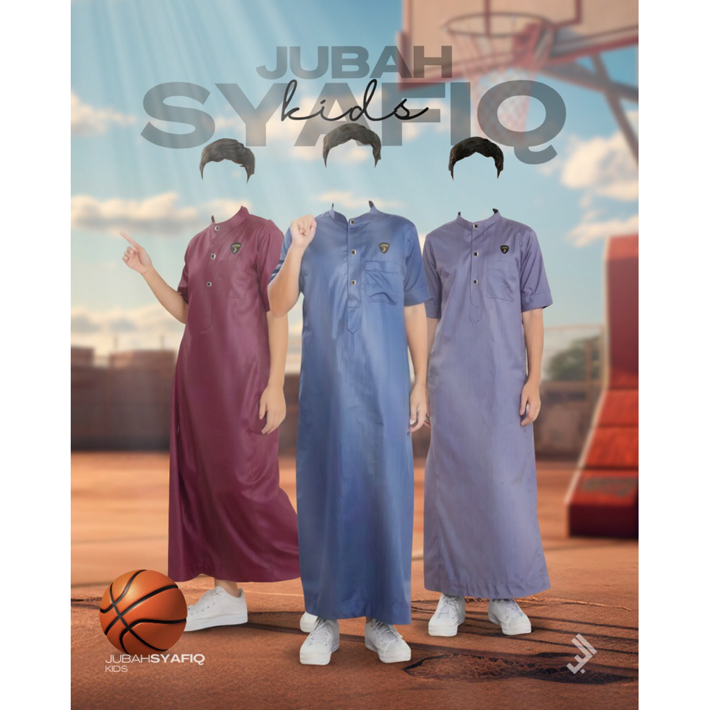 ALBAHRAIN | Jubah Gamis Anak Laki-Laki Syafiq Kids Series