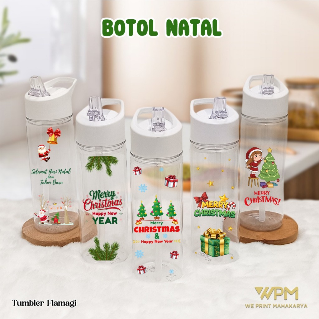 SOUVENIR BOTOL NATAL / HADIAH SEKOLAH MINGGU ANAK / PAKET HADIAH NATAL ANAK SEKOLAH MINGGU