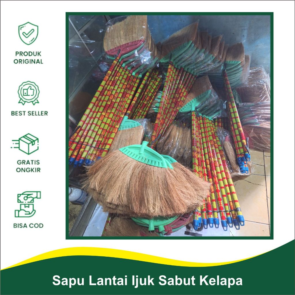 Sapu Lantai Ijuk Tepes Kelapa / Sapu Tepes Kelapa