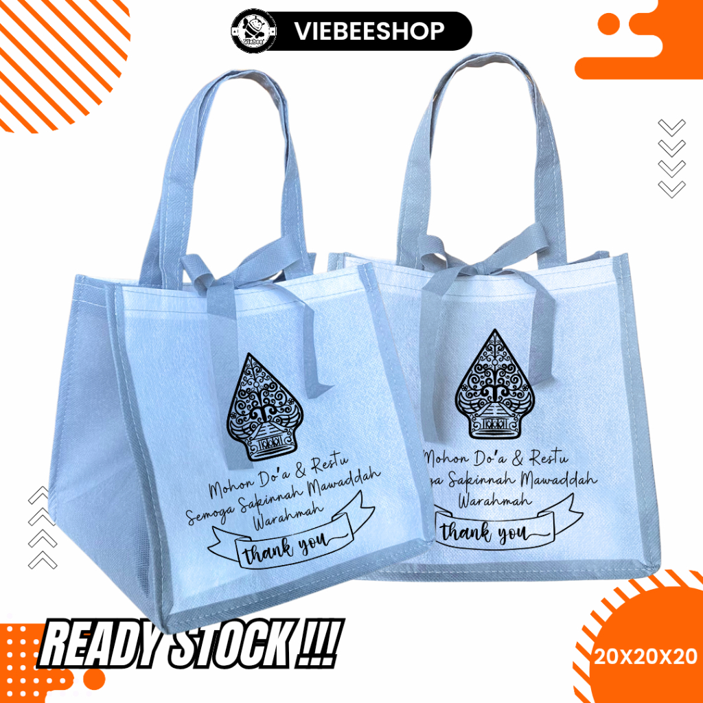 

TAS Souvenir Pernikahan Muat Kotak Nasi READY SIAP KIRIM 20x20x20