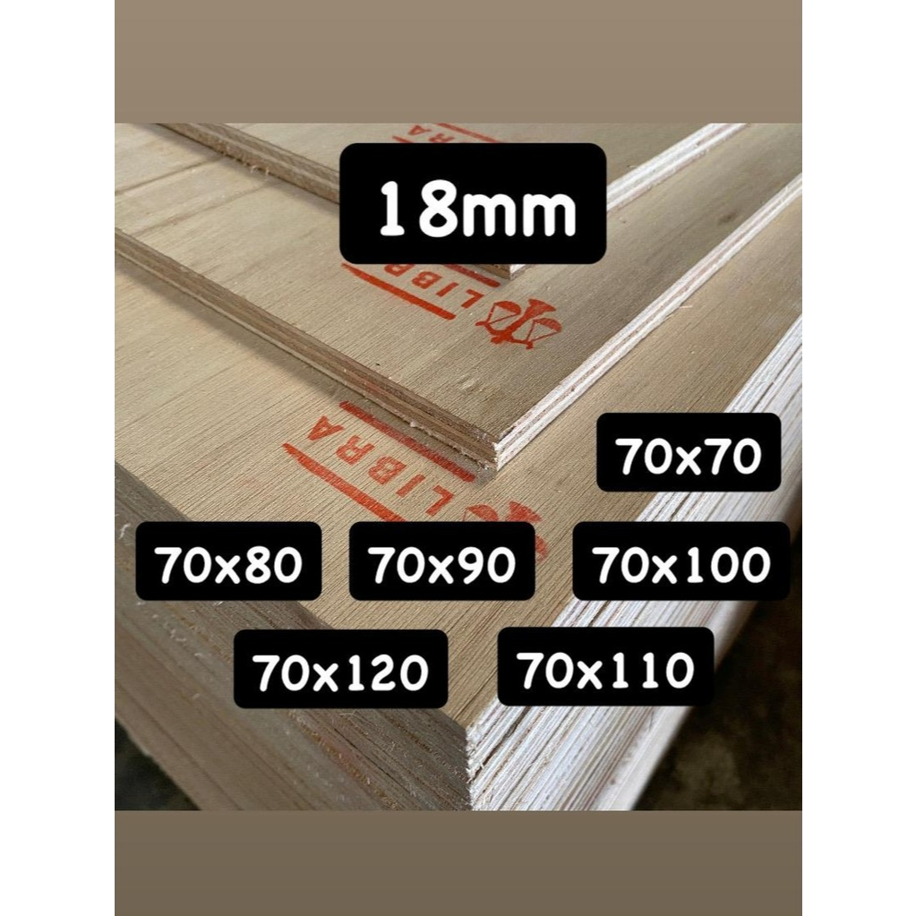 PREMIUM Triplek Meranti Tebal 18mm Ukuran 70cm Panjang Custom  Plywood Multiplek Halus