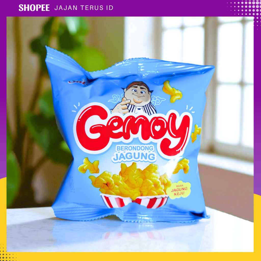 

Ciki Gemoy 10 pcs / Gemoy Berondong Jagung Keju Manis / Gemoy Snack Pop Corn Manis