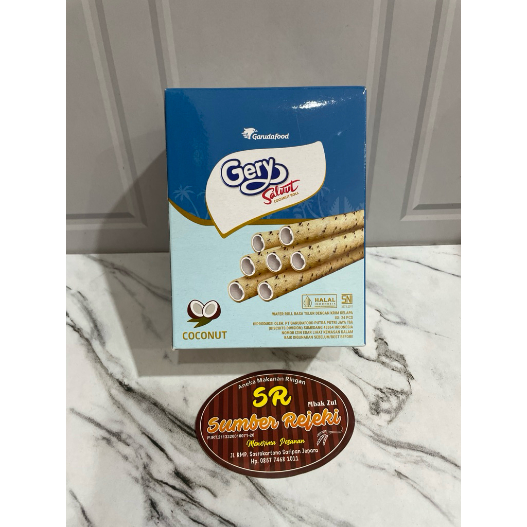 

GERY SALUT COCONUT ROLL ISI 24 pcs