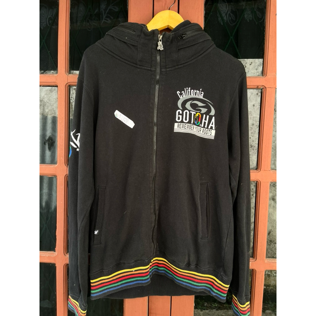 zip hoodie pria gotcha UK M