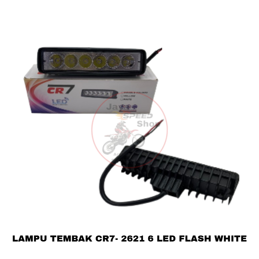 Lampu Tembak Cr7 2621 Sorot LED 6 Titik Mata Buat Motor Lampu Tembak Sorot