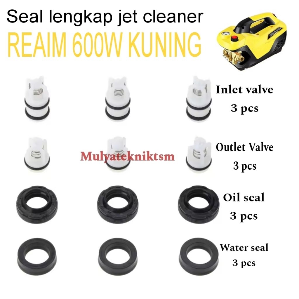 Water seal jet cleaner Reaim 600w kuning oil seal reaim 600w kuning inlet valve reaim 600w kuning